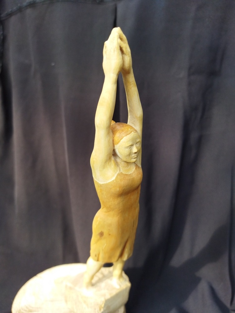 Statuette en buis